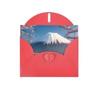 Mt. Fuji in early spring Greeting card, blank interior, 10 cm x 15 cm, suitable for all occasions.