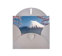 Mt. Fuji in early spring Greeting card, blank interior, 10 cm x 15 cm, suitable for all occasions.
