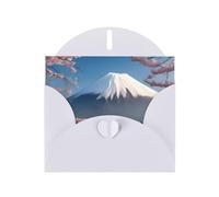 Mt. Fuji in early spring Greeting card, blank interior, 10 cm x 15 cm, suitable for all occasions.