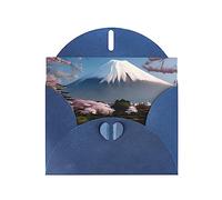 Mt. Fuji In Early Spring Greeting Cards For All Occasions - Blank Greeting Cards With Envelopes, Holiday Cards 4x6 Inches (Horizontal) Blue