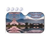 Mt. Fuji in Early Spring It is a car Windshield Sun Visor, which Does not take up Too Much Space and Protects The Environment Inside The car.