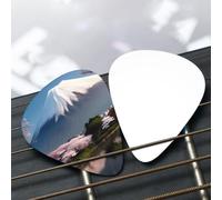 Mt. Fuji in early spring Patterned guitar pick set - (thin/medium/thick), widely compatible with all kinds of stringed instruments,