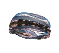 Mt. Fuji in Early Spring Printed Sports Sweatband, Quickly Stops Perspiration, Suitable for Fitness and Leisure Sports