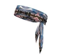 Mt. Fuji in Early Spring Sweat-Absorbing Sports Headband, Non-Slip and Adjustable, Running, Basketball, Yoga Sports Headband