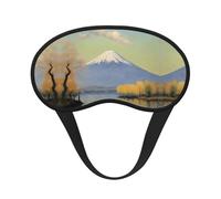 Mt. Fuji in The Distance Blackout Sleep Mask with Elastic Band Design Fits All Head Shapes Ideal for Travel Office and Shift Work