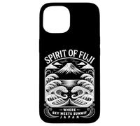 Mt Fuji Spirit Japan Hokusai Waves Japanese Souvenir Case for iPhone 15