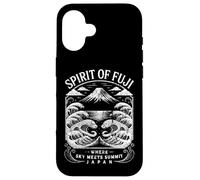 Mt Fuji Spirit Japan Hokusai Waves Japanese Souvenir Case for iPhone 16