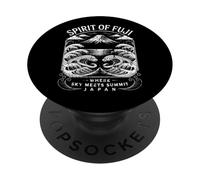 Mt Fuji Spirit Japan Hokusai Waves Japanese Souvenir PopSockets Adhesive PopGrip