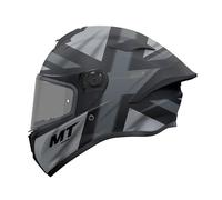 MT Full Face Motorcycle Helmet. ECE 22.06. Targo S - Britain - Grey Anthracite