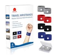 MT Healthy 8 Pcs Travel Motion Sickness Relief Wrist Bands, Sea Motion Sickness Wristbands, Travel Essentials for Camping/Cruise Ship/Airplane