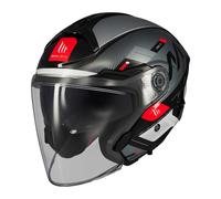 MT Cosmo SV Silence Gloss Black Jet Helmet (Open Face)