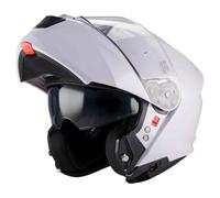 MT Helmets Genesis R SV Pure A0 Modular Flip Front Motorcycle Helmet, Gloss White, ECE22.06
