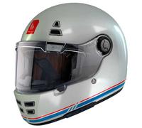 MT Jarama SV Retro Motorcycle Motorbike Full Face Helmet - Gloss White