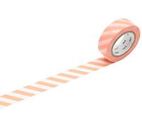 mt Masking Tape 1P"Stripe Salmon Pink" Washi Masking Tape - Salmon Pink