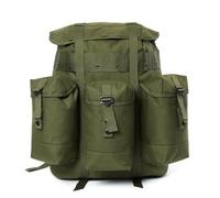 MT Military ALICE ARVN Ranger Pack, Large Capacity Outdoor Army Rucksack with Metal Frame &3 Front Pouches, Adjustable Shoulder Straps for Camping Trekking Survival