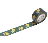 MT Mina Perhonen "Skip" Washi Masking Tape, Yellow,Green