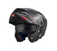 MT Motorcycle Helmet Modular Flip Front - Atom 2 - Bast D5 Matt Black Grey
