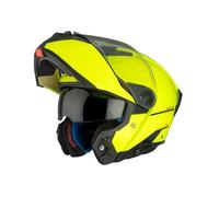 MT Motorcycle Helmet Modular Flip Front - Atom 2 Yellow