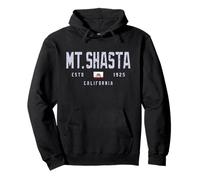 Mt. Shasta California Field/Mount Shasta CA Pullover Hoodie