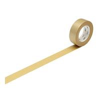 MT Solids Washi Paper Masking Tape, 3/5" x 11 yd, Gold (MT01P205)