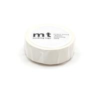 MT Solids Washi Paper Masking Tape, 3/5" x 33', Matte White (MT01P208R)