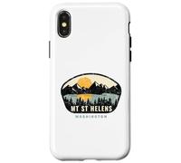 Mt St Helens Washington, WA Vacation Souvenir Case for iPhone X/XS