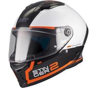MT STINGER 2 CORE Integralhelm schwarz-weiss-orange B0 XS