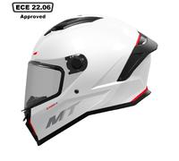 Mt Helmets Stinger Ii Solid Full Face Helmet White M unisex