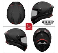 Mt Helmets Stinger Ii Solid Full Face Helmet unisex