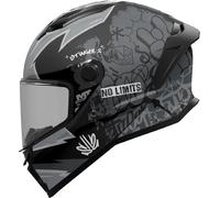MT STINGER 2 TAGGER Integralhelm matt schwarz-grau B2 XL