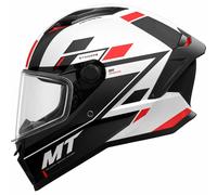 MT Motorcycle Helmet - Full Face - ECE 22.06 - MT Stinger 2 Zivze A5 Gloss Black White Red L