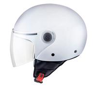 MT Street Gloss Pearl White Jet Helmet (Open Face)