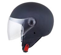 MT Street Matt Black Jet Helmet (Open Face)