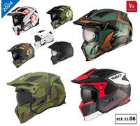MT streetfighter Full Face Dual Sports Motorcycle Motorbike MX Road Crash Helmet