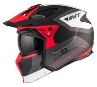 MT STREETFIGHTER FULL FACE OFF ROAD MX MOTORCYCLE CRASH HELMET BLACK RED TOTEM