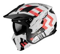 MT Streetfighter SV Motorcycle Motorbike Urban Helmet - Skull Gloss Pearl White