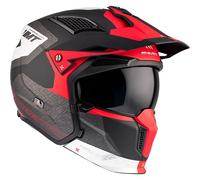 MT STREETFIGHTER FULL FACE OFF ROAD MX MOTORCYCLE CRASH HELMET BLACK RED TOTEM