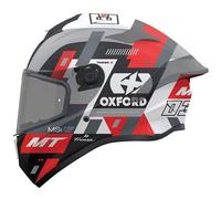 MT Targo S Motorcycle Helmet Sergio Garcia B5 Gloss Red/White (M)