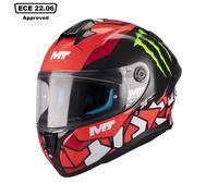 MT TARGO S PIQUERAS Integralhelm rot-schwarz-weiss B5 S