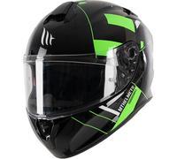 MT Targo Veneris Full Face Motorcycle Motorbike Helmet - Gloss Fluo Green
