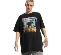 MT Upscale Days Before Summer Oversize Tee T-Shirt, Black, M Große Größen Tall