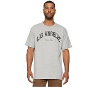 MT Upscale L.A. College Oversize Tee T-Shirt, Grey, XL