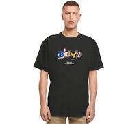 MT Upscale Men's Mister T-Shirt Brklyn Oversize Tee, 100% Cotton, Black, 4XL, XXXX-Large