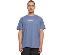 MT Upscale Men's Mister Tee Upscale T-Shirt Fingerprint Oversized 100% Cotton Vintage Blue XS
