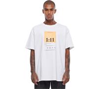 MT Upscale Men's Mister Upscale Shirt 1:11 Oversize Tee, 100% Cotton, White, XL T
