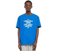 Mister Tee Men's Upscale T-Shirt Like A Legend Oversize Tee, 100% Cotton, Cobalt Blue, XL, XXL