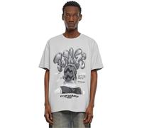 Mister Tee Men's Mt3122-Power Foward 2.0 Oversize Tee T-Shirt, Light Asphalt, XS Große Größen Tall