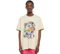 MT Upscale Men's Mt3123-Space Jam Teamwork Oversize Tee T-Shirt, Sand, L