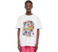 MT Upscale Men's Mt3123-Space Jam Teamwork Oversize Tee T-Shirt, White, XL