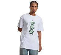 MT Upscale Men's Mt3188-peace&Love Heavy Oversize Tee T-Shirt, White, L